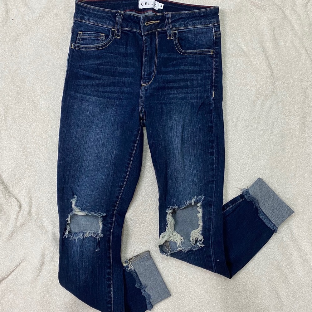 Busted Knee Skinny Jeans
